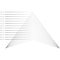 Ekena Millwork Pitch Marshall Architectural Grade PVC Gable Pediment, 72"W x 24"H x 1"P (8/12) GPP072X024X100MAR - alternate 2